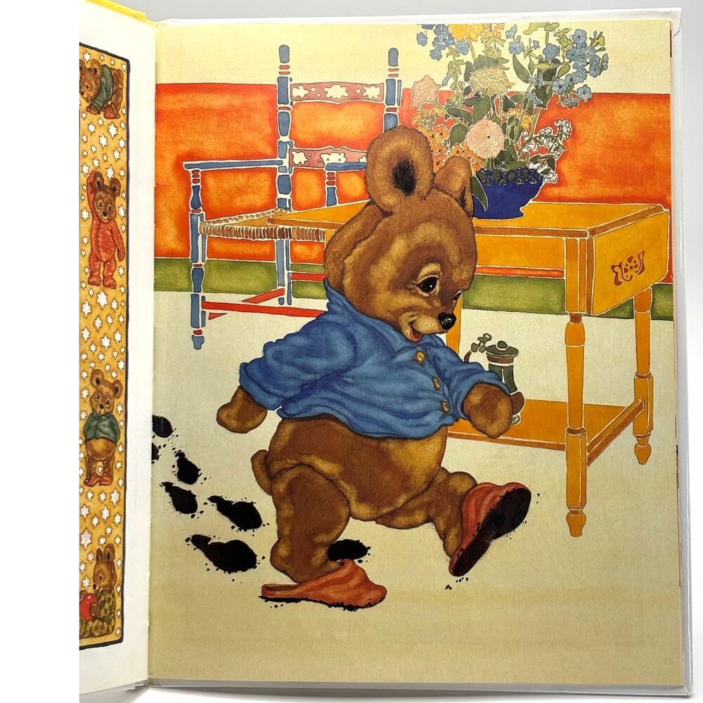 Vintage 1993 Teddy Bear, Teddy Bear Book by Michael Hague, Classic Rhyme - Picture 5 of 6